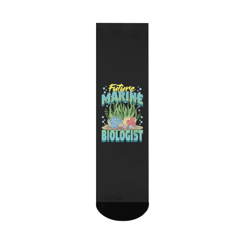 Future Marine Biologist Ocean Life Marine Biology Student Crew Socks | Artistshot