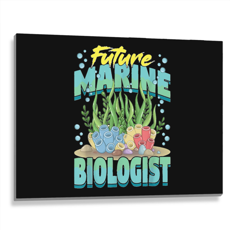 Future Marine Biologist Ocean Life Marine Biology Student Metal Print Horizontal | Artistshot