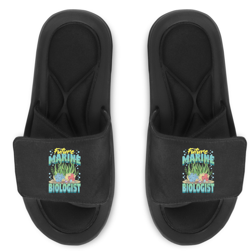 Future Marine Biologist Ocean Life Marine Biology Student Slide Sandal | Artistshot