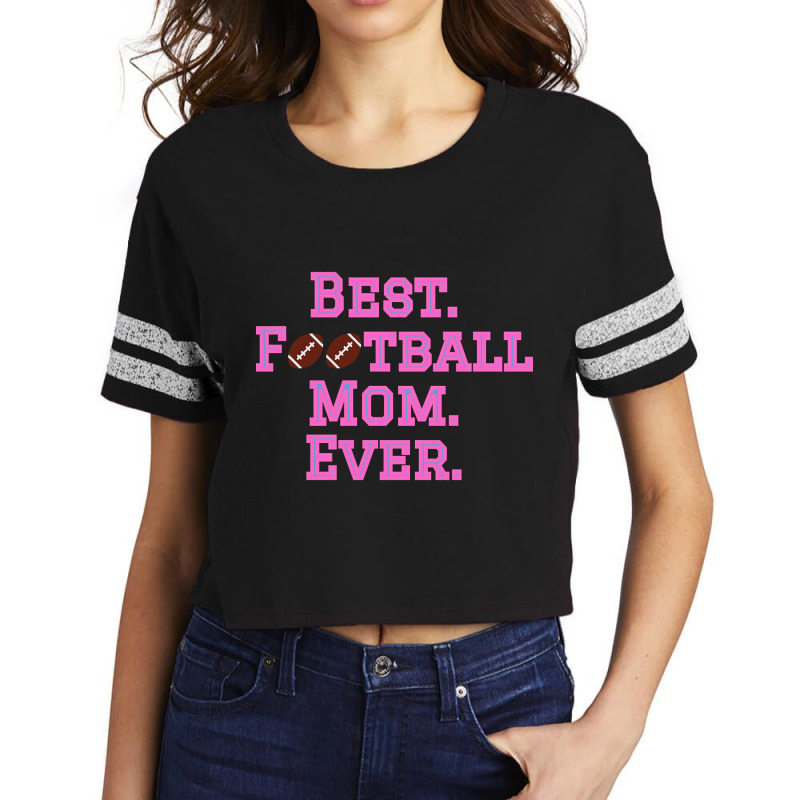 Best Football Mom Pink Scorecard Crop Tee by declangreenwood | Artistshot