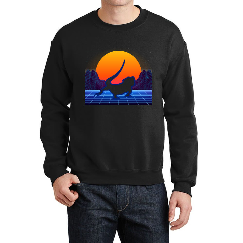 Bearded Dragon Vintage Style Retro Lover - Lizard Crewneck Sweatshirt by Jerhogen528 | Artistshot