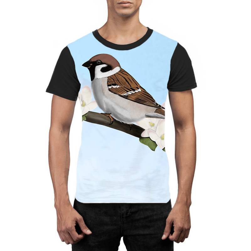 House Sparrow Bird Birder Birdlover Birdwatcher Biologist Premium Graphic T-shirt by JOHNDTROUTMAN | Artistshot