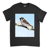 House Sparrow Bird Birder Birdlover Birdwatcher Biologist Premium Classic T-shirt | Artistshot