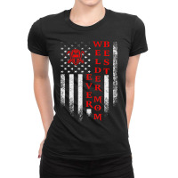 Vintage Usa American Flag Best Welder Mom Ever Weld Welding Ladies Fitted T-shirt | Artistshot