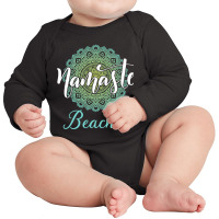 Namaste Beaches Long Sleeve Baby Bodysuit | Artistshot