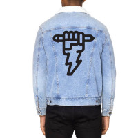 Pencil Lightning Unisex Sherpa-lined Denim Jacket | Artistshot