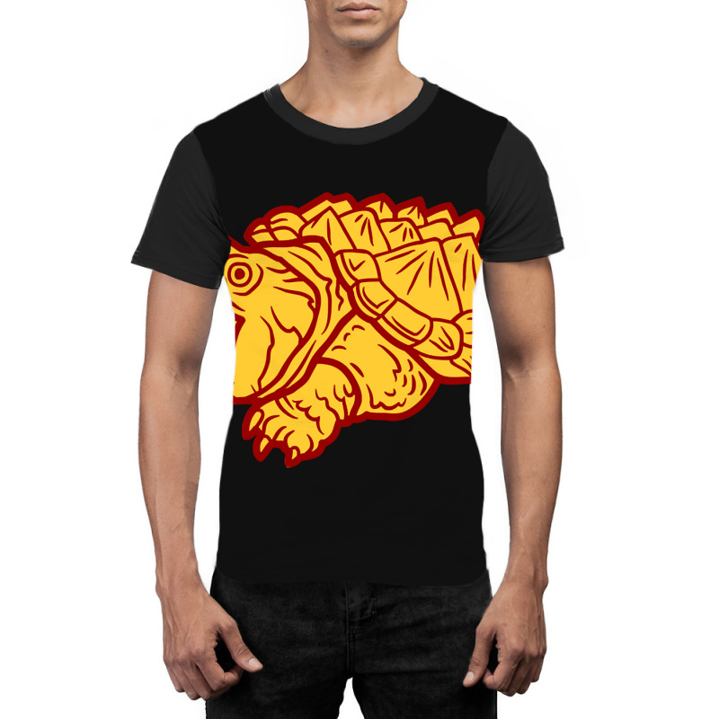 Alligator Snapping Turtle - Reptile - Wildlife - Japanese Monster - Sn Graphic T-shirt | Artistshot