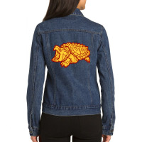 Alligator Snapping Turtle - Reptile - Wildlife - Japanese Monster - Sn Ladies Denim Jacket | Artistshot