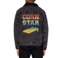 Corn Star Funny Cornhole Tournament Unisex Sherpa-lined Denim Jacket | Artistshot