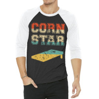 Corn Star Funny Cornhole Tournament 3/4 Sleeve Shirt | Artistshot