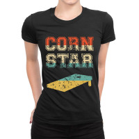 Corn Star Funny Cornhole Tournament Ladies Fitted T-shirt | Artistshot