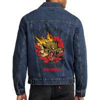 Love My Chinese Boyfriend Men Denim Jacket | Artistshot