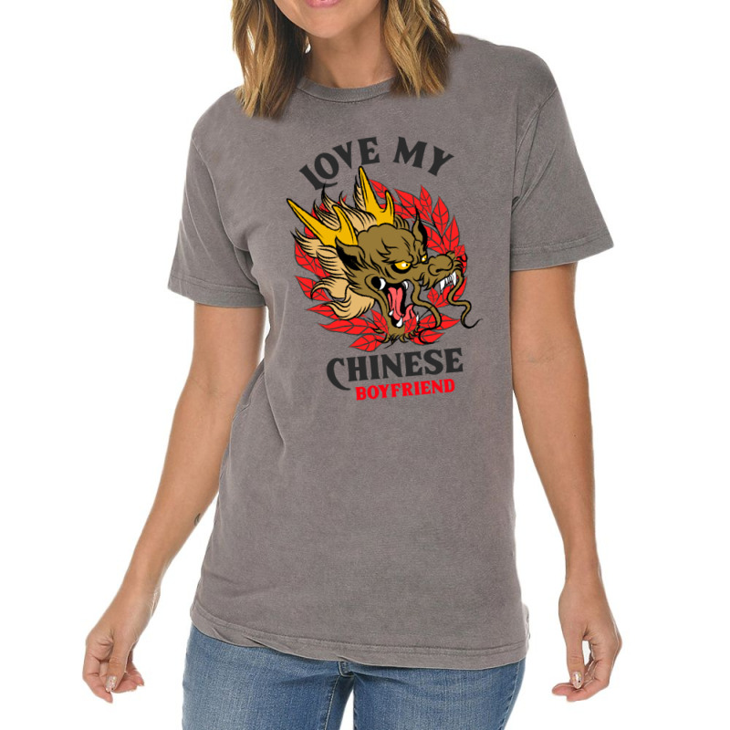 Love My Chinese Boyfriend Vintage T-shirt | Artistshot