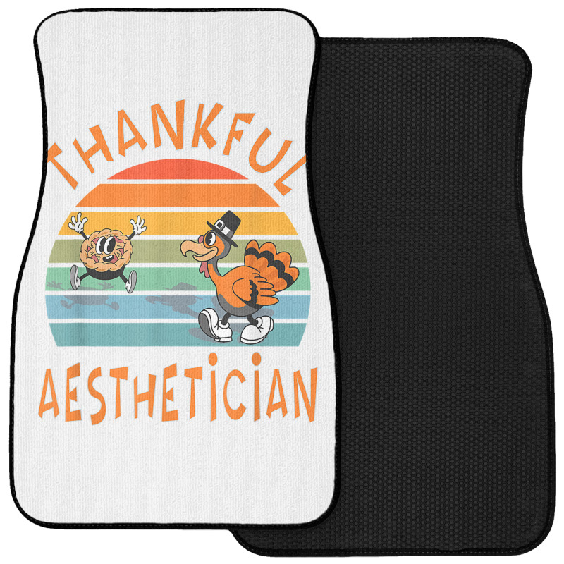 Aesthetician Job Funny Thanksgiving T Shirt Front Car Mat | Artistshot