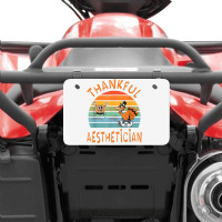 Aesthetician Job Funny Thanksgiving T Shirt Atv License Plate | Artistshot