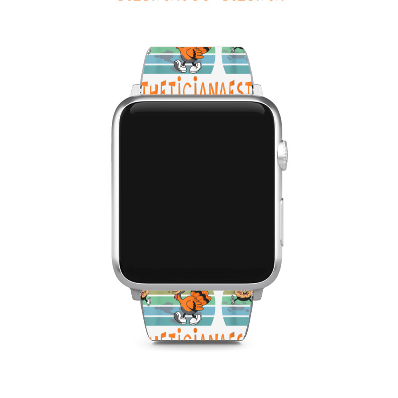 Aesthetician Job Funny Thanksgiving T Shirt Apple Watch Band | Artistshot