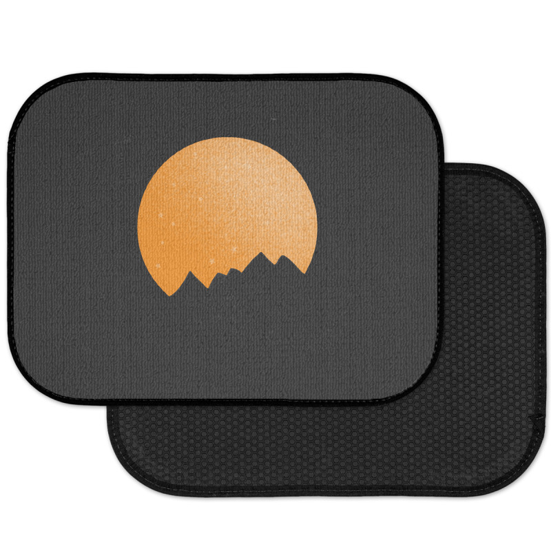 Orange Planetfall Rear Car Mat | Artistshot