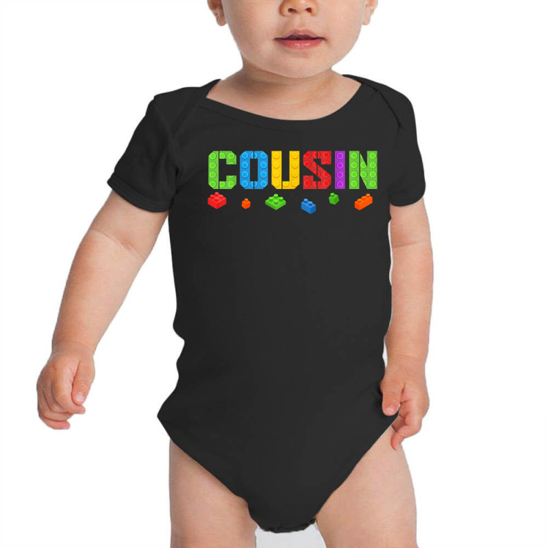 Cousin Funny Blocks Master Builder Brick Builder Birthday T Shirt Baby Bodysuit | Artistshot