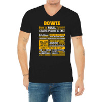 Bowie Name Shirt Bowie Born To Rule V-neck Tee | Artistshot