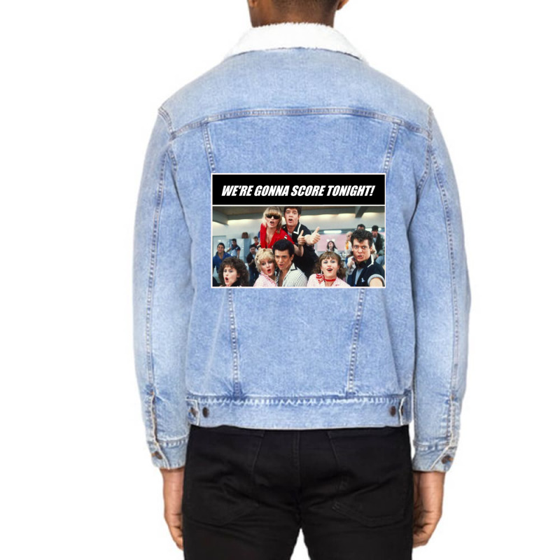 We Re Gonna Score Tonight! Grease 2 Unisex Sherpa-Lined Denim Jacket by PAULAWRENCE | Artistshot