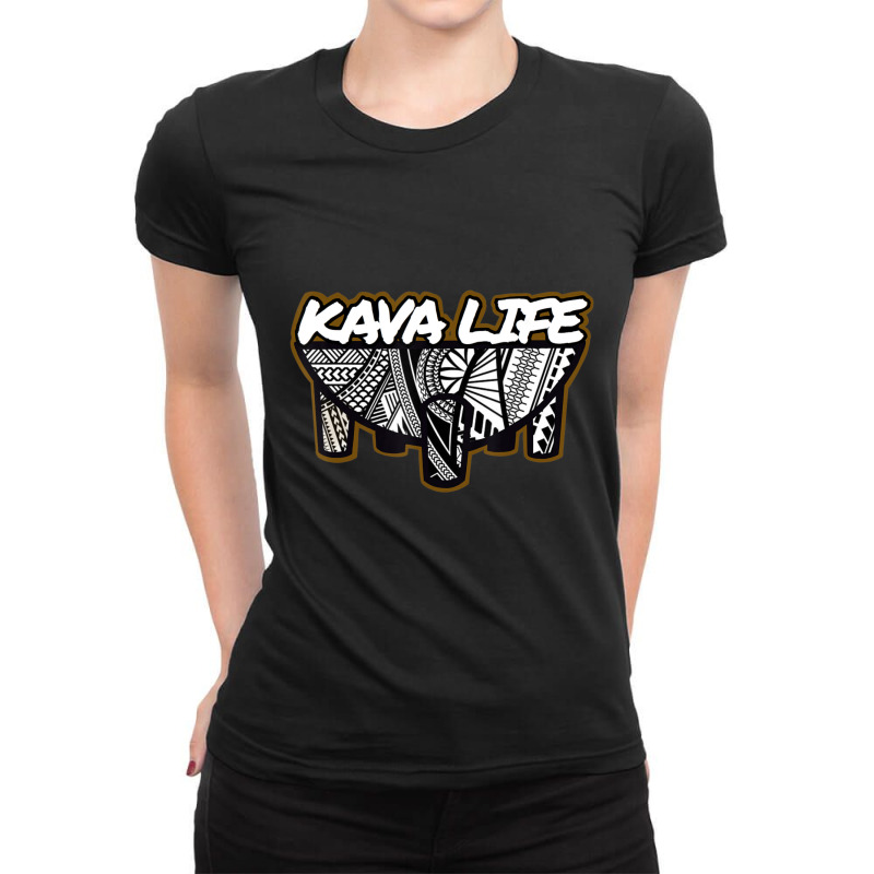 Polynesian Island Root Kava Life Ladies Fitted T-Shirt by degreesgunner | Artistshot