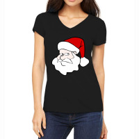 Curious Santa Women's V-neck T-shirt | Artistshot