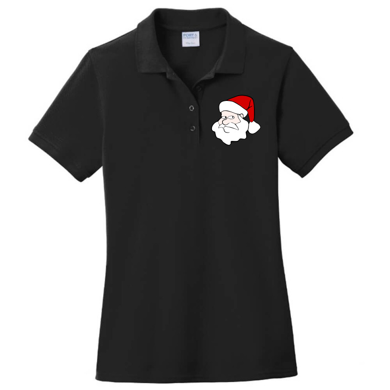 Curious Santa Ladies Polo Shirt by Jerhogen528 | Artistshot