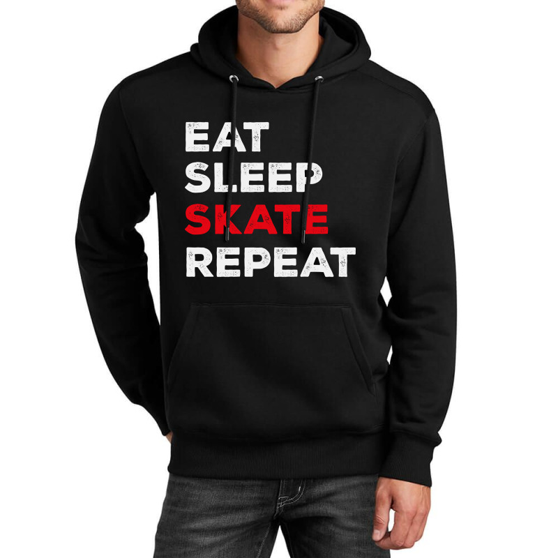 Eat Sleep Skate Repeat-7lihe Unisex Hoodie | Artistshot