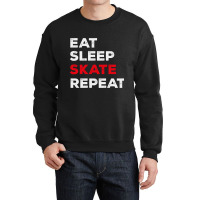 Eat Sleep Skate Repeat-7lihe Crewneck Sweatshirt | Artistshot