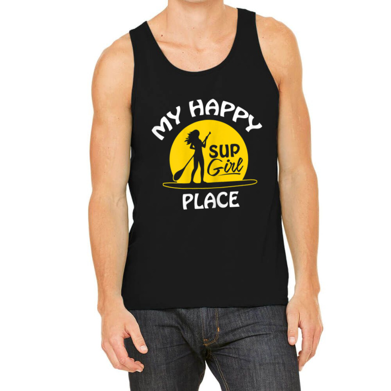 Womens Sup Girl Paddleboard My Happy Place Tank Top | Artistshot