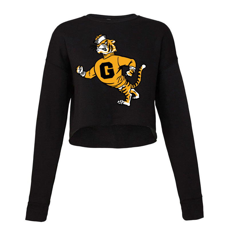 Vintage Walking Angry Tiger - Grambling State Cropped Sweater by lykhongduong9enev3 | Artistshot