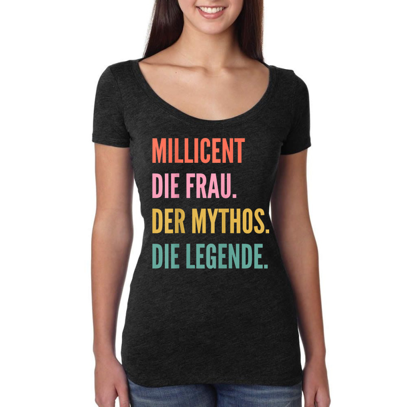 Funny German First Name Design   Millicent T Shirt Women's Triblend Scoop T-shirt by toraprqwfg | Artistshot