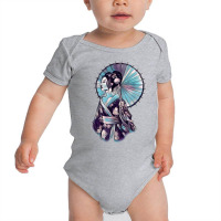 Geisha Watercolor Tokyo Parasol T Shirt Baby Bodysuit | Artistshot