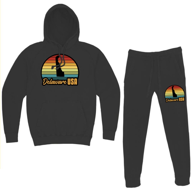 Delaware Usa Love Hoodie & Jogger Set | Artistshot