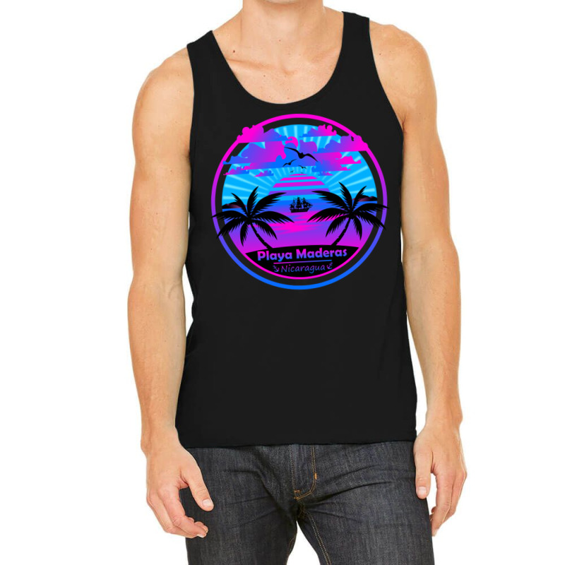 Playa Maderas Beach Nicaragua Palm Trees Sunset Summer Tee Tank Top by EdieTiffany | Artistshot