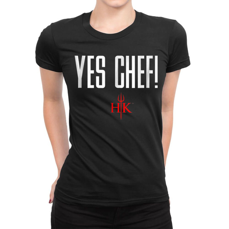 Hell's Kitchen Yes Chef Ladies Fitted T-Shirt by ArlenMadera | Artistshot