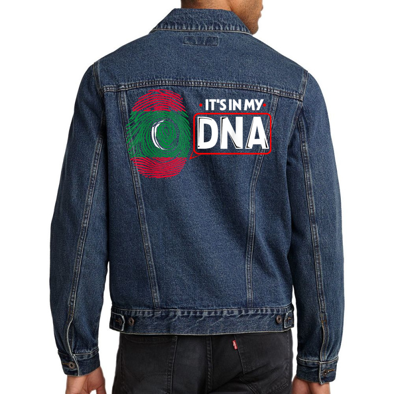 Its In My Dna National Flag Maldivian Patriotic Maldives T Shirt Men Denim Jacket | Artistshot