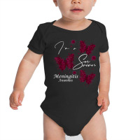 I'm A Survivor Meningitis Awareness Butterfly T Shirt Baby Bodysuit | Artistshot