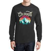 Retro Colorado Co Mountains Wildlife Bighorn Sheep Long Sleeve Shirts | Artistshot