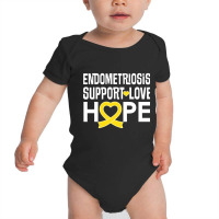 Endometriosis Awareness Support (2) Baby Bodysuit | Artistshot