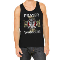 Christian Prayer Warrior Green Camo Cross Religious Messages Tank Top | Artistshot