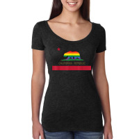 Lgbtq California Republic Rainbow Flag Gay Pride T Shirt Women's Triblend Scoop T-shirt | Artistshot