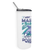 Marine Biologist Life Has Porpoise T Shirt Skinny Tumbler | Artistshot