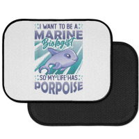 Marine Biologist Life Has Porpoise T Shirt Rear Car Mat | Artistshot