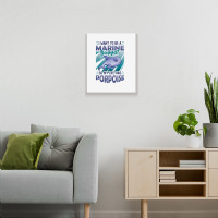 Marine Biologist Life Has Porpoise T Shirt Metal Print Vertical | Artistshot