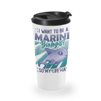 Marine Biologist Life Has Porpoise T Shirt Travel Mug | Artistshot