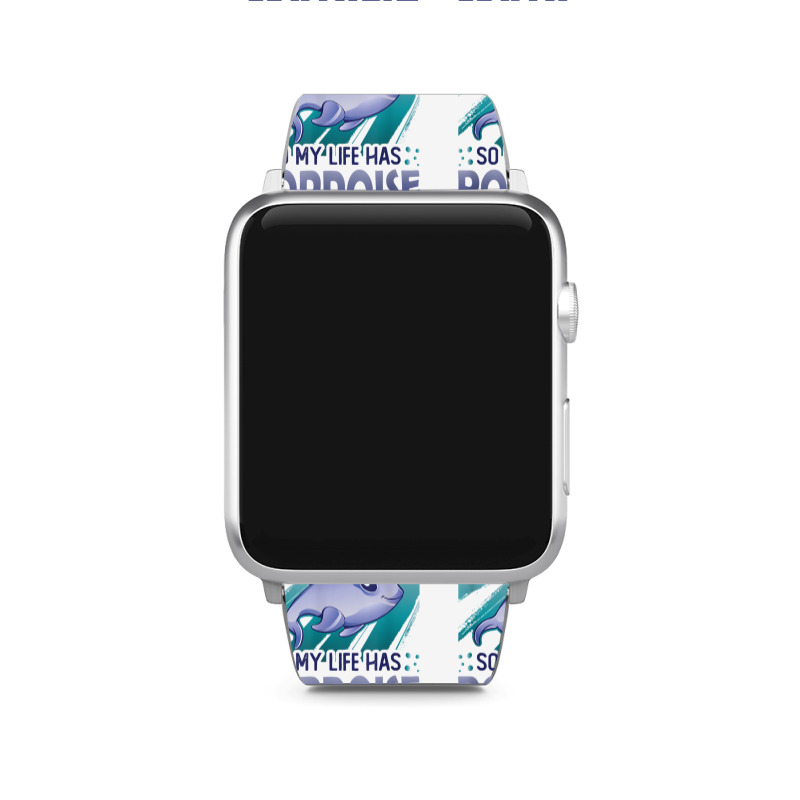 Marine Biologist Life Has Porpoise T Shirt Apple Watch Band | Artistshot