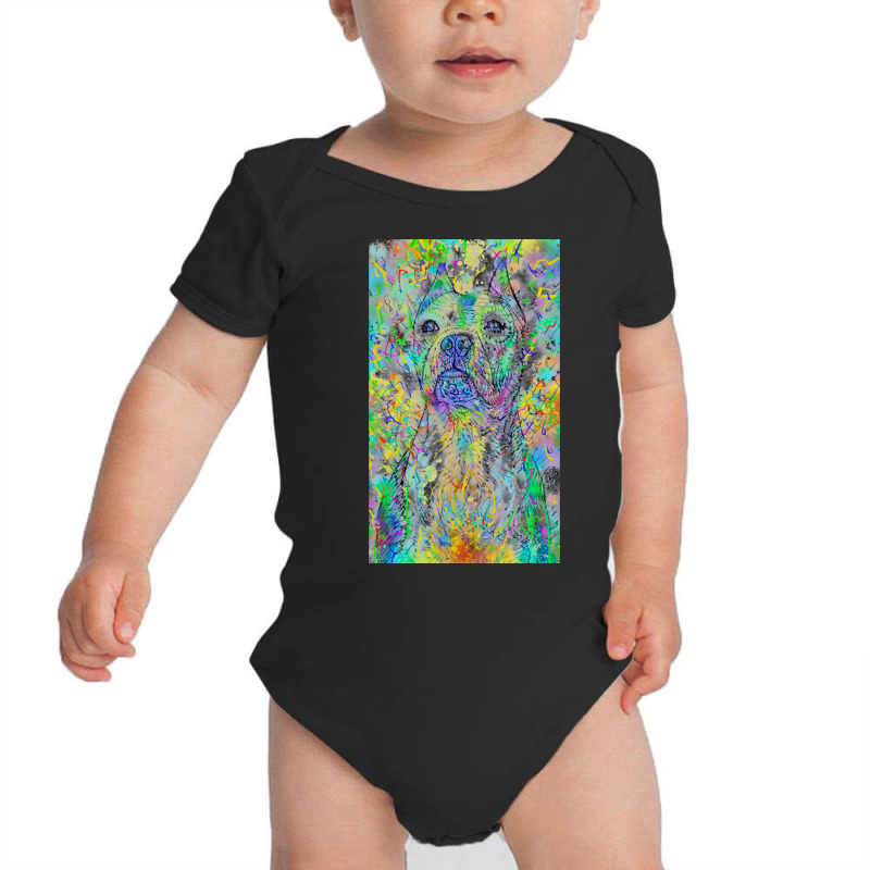 Pit Bull T  Shirt P I T B U L L Watercolor And Ink Portrait .1 T  Shir Baby Bodysuit | Artistshot