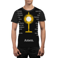 Anima Christi Tshirt Soul Of Christ Sanctify Catholic Latin Graphic T-shirt | Artistshot