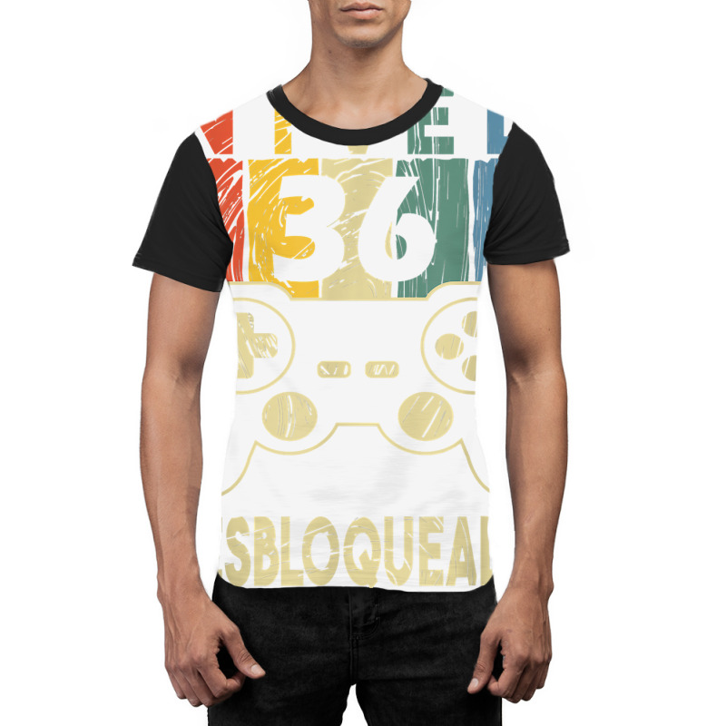 Nivel 36 Desbloqueado Gamer 36 Años T Shirt Graphic T-shirt by mosesswabyhi | Artistshot